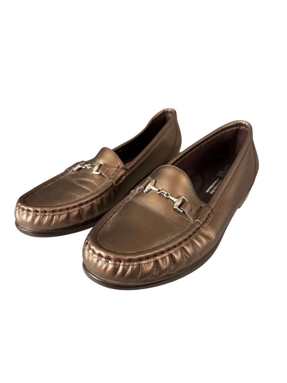SAS Womens Metro Loafers Bronze Size 8 N Narrow
